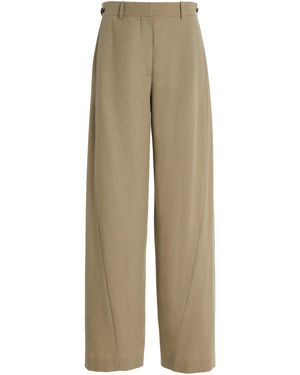 The Row Elowyn Virgin Wool Straight-Leg Pant - Natural