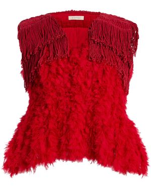 DIOTIMA Bambola Textured Fringe Top