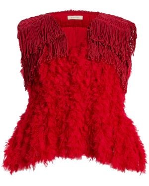 DIOTIMA Bambola Textured Fringe Top