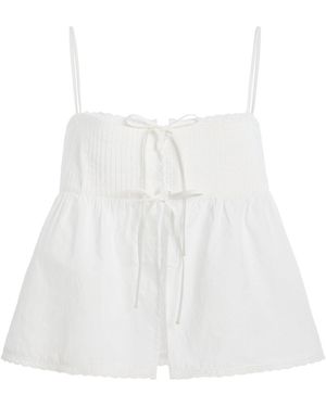 ELCE Exclusive Lilya Cotton Cami Top - White