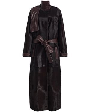 Twp An Affair To Remember Pony Hair Coat - Black