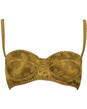 DES_PHEMMES Balconette Bra - Green