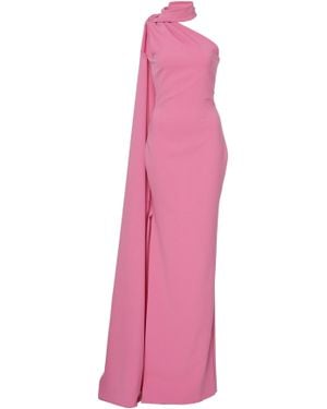 Brandon Maxwell Asymmetric Sash Gown - Pink