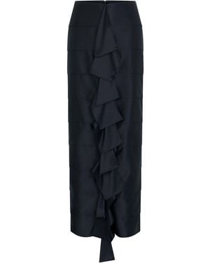 Heirlome Caroline Silk Maxi Skirt - Black