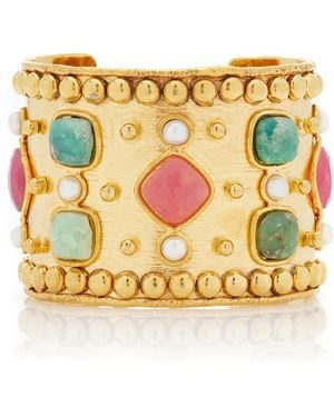 Sylvia Toledano Medicis 22k Gold-plated Multi-stone Cuff - Metallic