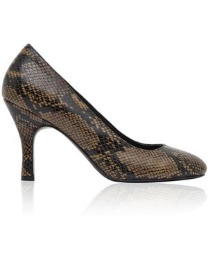 St. Agni Round Toe Pump 90 - Brown