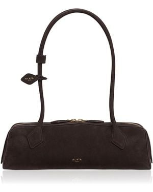 Alaïa Le Teckel Medium Nubuck Bag - White