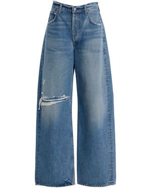 Citizens of Humanity Ayla Rigid High-Rise Baggy Jeans - Blue