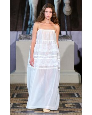 THE GARMENT Freya Semi-Sheer Silk Show Dress - Black
