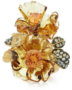 Anabela Chan Amber Garden !8k Gold Vermeil Multi-stone Ring - Metallic