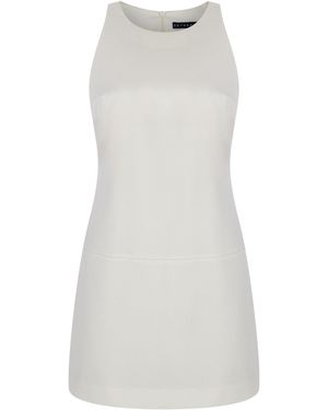 Zeynep Arcay Halterneck Sateen Mini Dress - White