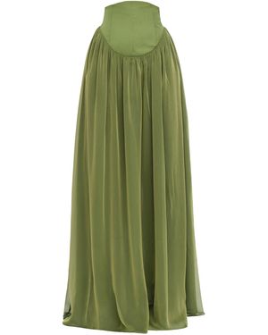 Andrea Iyamah Pado Corset Maxi Skirt - Green