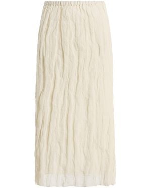 Rohe Textured Cotton-Blend Maxi Skirt - Natural