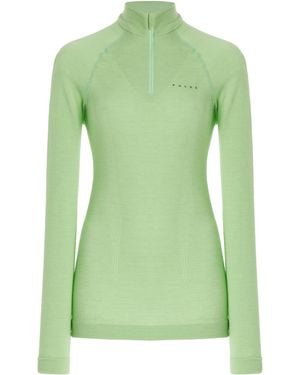 FALKE Base Layer Ski Top - Green