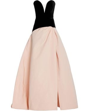 Monique Lhuillier Strapless Sweetheart-neck Gown - Pink