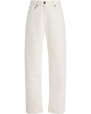 The Row Burty Rigid Low-Rise Straight-Leg Jeans - White