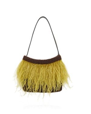 STAUD Winslow Fringed Leather Bag - Metallic