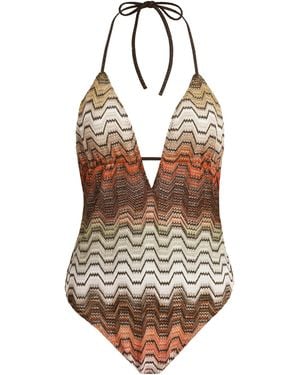 Missoni Knit One-Piece Swimsuit - Orange