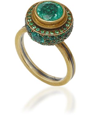 Judy Geib One-of-a-kind Columbian Emerald Ring - Metallic