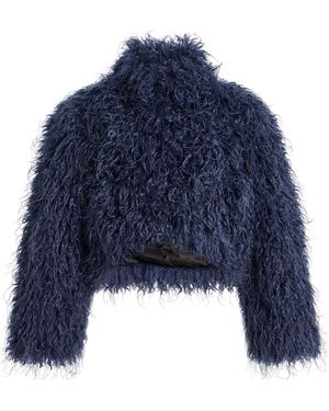 Apparis Ginette Monoglian Coat - Blue