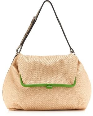Dries Van Noten Sand Clasp Clutch - Metallic