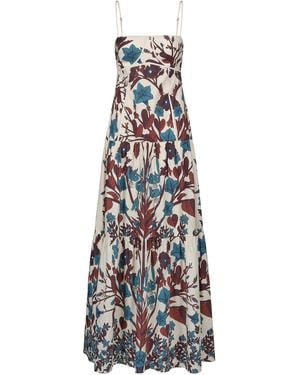 Johanna Ortiz Simbólico Cotton Maxi Dress - White