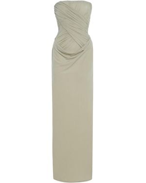 Maygel Coronel Gorgonia Jersey Maxi Dress - White