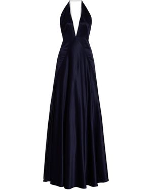 Michael Lo Sordo Bond 007 Paloma Silk-satin Gown - Blue