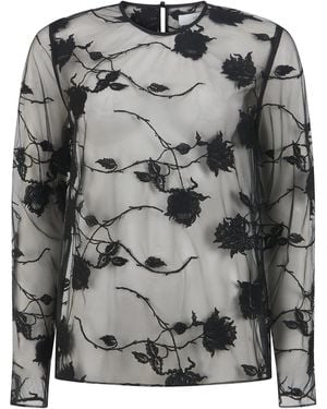 Harris Tapper Frances Rose Tulle Blouse - Grey