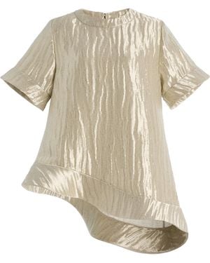 Rosie Assoulin Ride The Wave Silk-Blend Top - White
