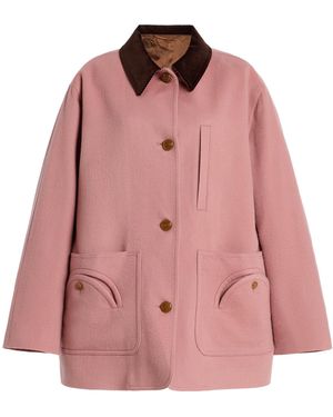 Blazé Milano Clelia Wool-Cashmere Jacket - Pink