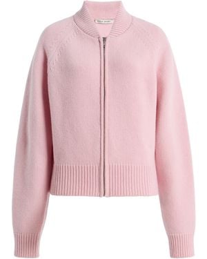 High Sport Velma Zip-Up Wool-Cashmere Jacket - Pink