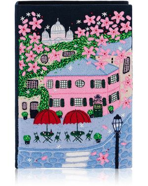Olympia Le-Tan Montmartre Nights Clutch - Blue