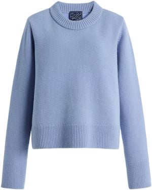 With Nothing Underneath Exclusive Devon Wool Jumper - Blue