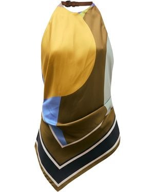 Amir Taghi Adrienne Silk Top - Multicolour