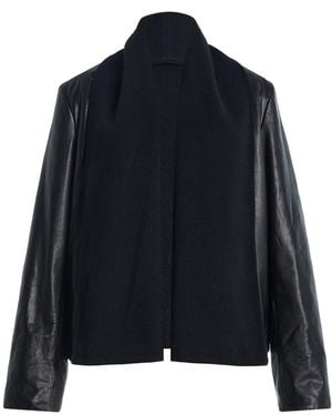 TOTEME Scarf Leather Jacket - Black