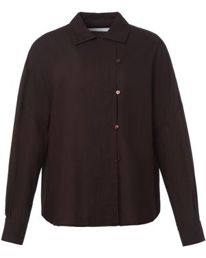 RÙADH The Bow Lightweight Wool Shirt - Black