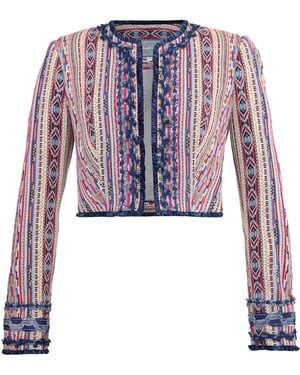 Lena Hoschek Berber Cotton-Blend Jacket - Red