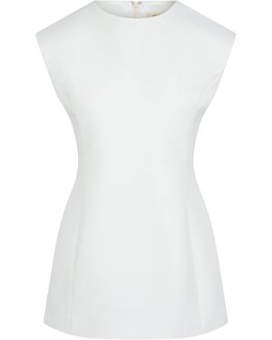 Heirlome Eve Wool-Silk Top - White