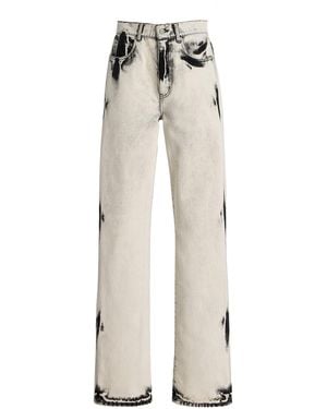 Proenza Schouler Ryman Rigid Mid-Rise Straight-Leg Jeans - White