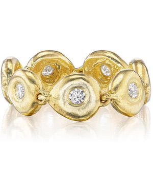 Rene Barnes Reverie 14K Diamond Tennis Ring - Metallic