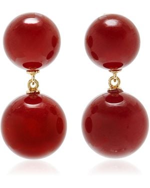 LIE STUDIO The Hannah Carnelian Earrings - Red