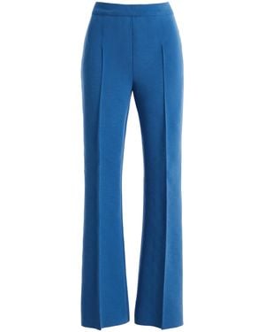 High Sport Kick Wool Pants - Blue