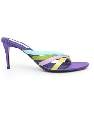 Christopher Esber Mica Satin Sandals - Blue