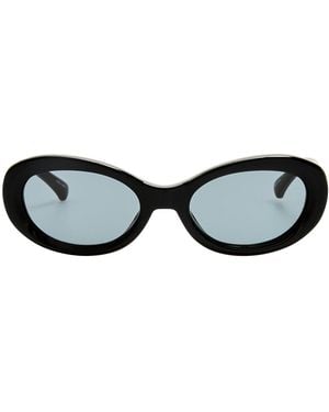 Dries Van Noten Oval-Framed Acetate Sunglasses - Black
