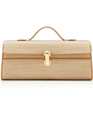 SAVETTE The Slim Symmetry Canvas Pochette - Natural