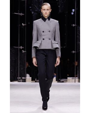 Givenchy Cigarette Wool Skinny-Leg Pants - Black