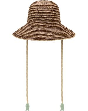 Soleil Soleil Bonnie Raffia Hat - Multicolour