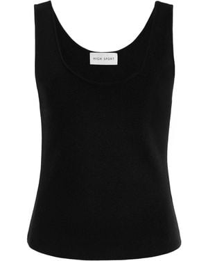 High Sport Exclusive Wool Tank Top - Black