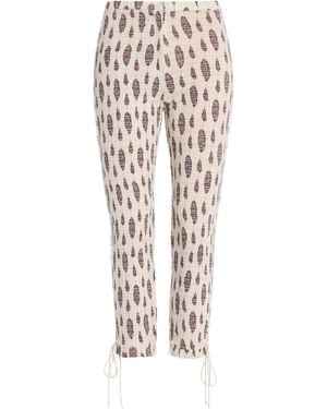 Isabel Marant Alene High-Rise Cropped Pants - White